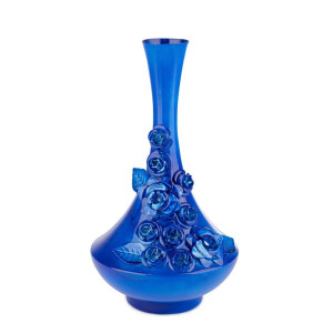 Vaza flori otel albastru Meknes Ø19x34h