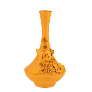 Vaza flori otel galben Meknes Ø19x34h