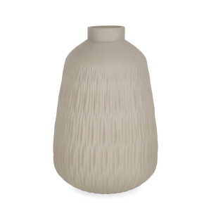 Vaza flori sticla bej Lyder Ø21x32h