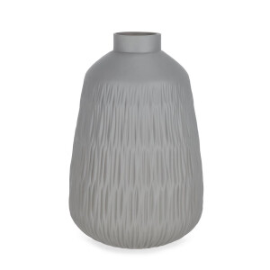 Vaza flori sticla gri Lyder Ø21x32h