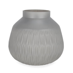 Vaza flori sticla gri Lyder Ø27x25,5h