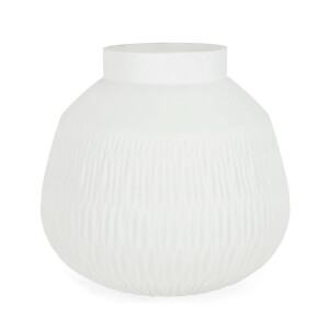 Vaza flori sticla alba Lyder Ø27x25,5h