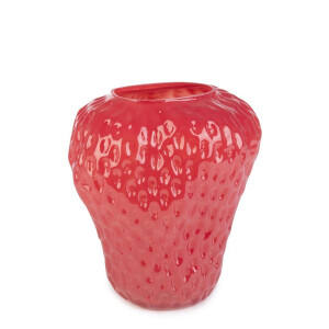 Vaza flori sticla rosie Capsuna 23x19x25h