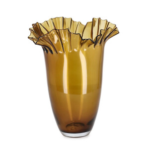 Vaza flori sticla maro Thalya Ø26x30,5h