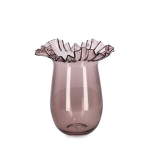 Vaza flori sticla roz Thalya Ø20x26h
