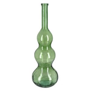 Vaza flori sticla verde Abby Ø33x100h