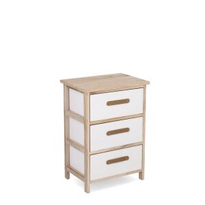 Comoda lemn alb maro Reka 40x29x58h