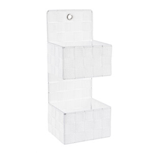 Raft suspendabil perete nailon alb 25x15x48h