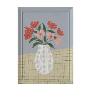 Tablou decorativ multicolor Flowers 50x2,3x70h