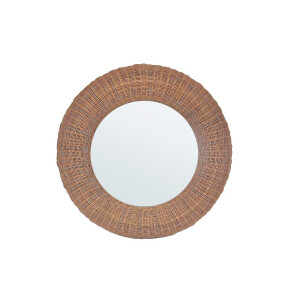 Oglinda perete rama ratan natur Irele Ø80x9h