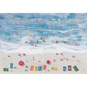 Tablou canvas Beach 100x3.5x70 cm