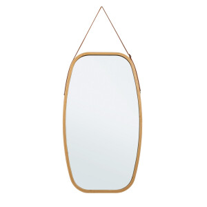 Oglinda perete bambus maro Desty 43.5x1.5x77 cm