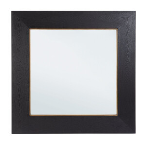 Oglinda perete lemn negru Mallow 139,5x4x139,5h