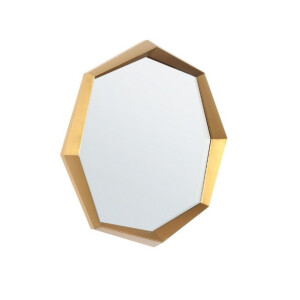 Oglinda perete rama metal auriu Gursky 120x8x120h