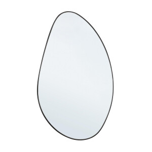 Oglinda perete rama otel negru Asteroid 59.5x1.5x101 cm