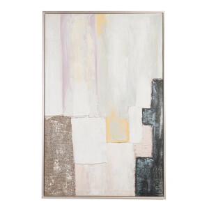 Tablou decorativ canvas pictat manual abstract Meldert 80x3,8x120h