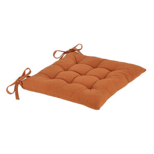 Set 6 perne scaun bumbac portocaliu Sawana 40x40x0.4 cm