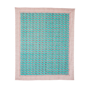 Cuvertura pat bumbac multicolor Emelie 220x260 cm