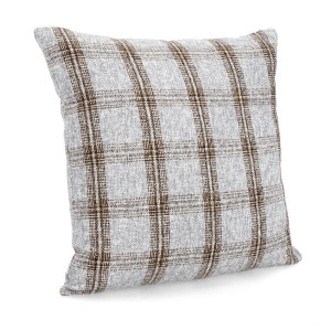 Set 2 perne decorative textil gri maro Vernon 50x50 cm