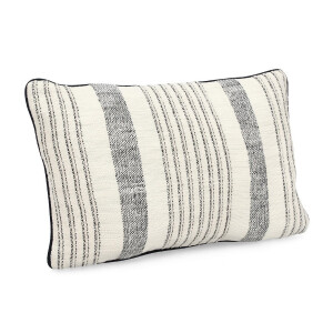 Set 2 perne decorative bumbac albastru bej Morgan 50x30 cm