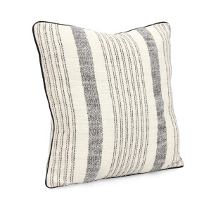 Set 2 perne decorative bumbac albastru bej Morgan 45x45 cm