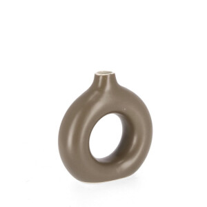 Vaza flori piatra maro Odino 18.5x6x19h