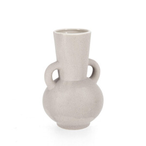 Vaza flori piatra gri Azeban 14.5x14.5x23h