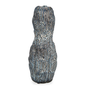 Vaza flori ceramica albastra Oprah Ø14x37h