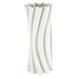 Vaza flori ceramica alba Haylee Ø20x47h
