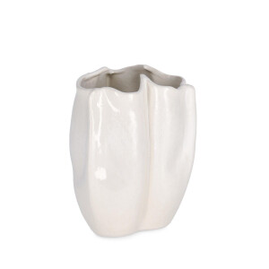 Vaza flori ceramica alba Tae Ø15x19h