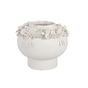 Vaza flori ceramica alba Minde Ø27x24h