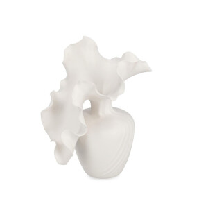 Vaza flori ceramica alba Minde Ø23,5x28h