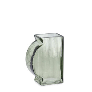 Vaza flori sticla verde Tae 10.7x5.8x15.5h