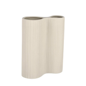 Vaza flori ceramica ivoire Vivy 18x8x24h