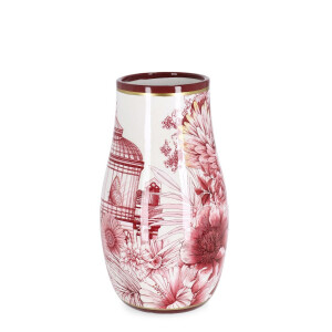 Vaza flori portelan multicolor Liang 15x26 cm