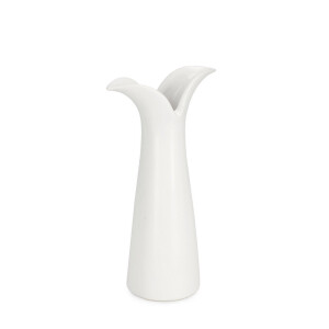 Vaza flori ceramica alba Yoshi Ø6,5x11x19,5h