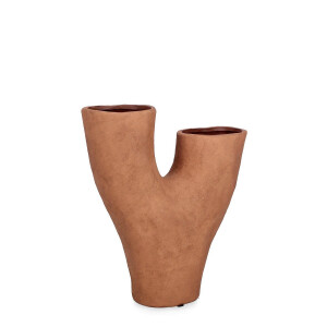 Vaza flori teracota maro Hector 31x11,5x34h