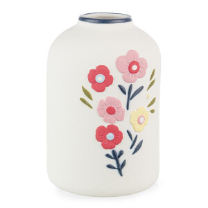 Vaza flori portelan multicolora Floryn 12.8/13.5x19.2 cm