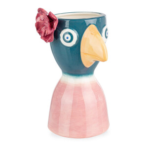 Vaza flori ceramica multicolora Birdie 14,6x13,5x21,7h