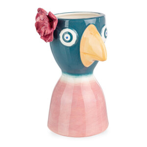 Vaza flori ceramica multicolora Birdie 14,6x13,5x21,7h