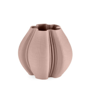 Vaza flori ceramica roz Reiko Ø25x23h