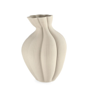 Vaza flori ceramica bej Reiko Ø25x39h