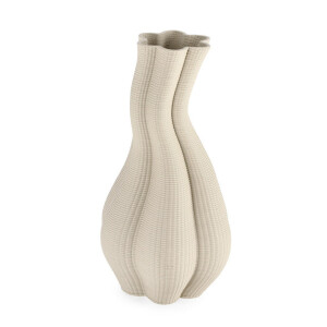 Vaza flori ceramica bej Reiko Ø17x33h
