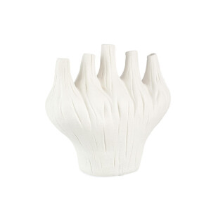 Vaza flori ceramica alba Misa 30x16x29h
