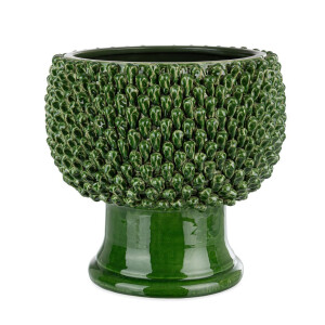 Vaza flori ceramica verde Pinecone Ø34x32,5h