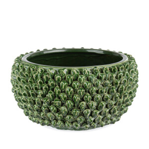 Vaza flori ceramica verde Pinecone Ø31x16,5h 