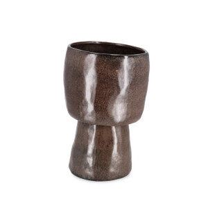 Vaza flori piatra maro Pavlos Ø24,5x37h