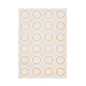 Covor textil crem galben Zina 160x230x0.9 cm