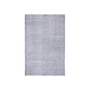 Covor poliester alb albastru interior, exterior Chander 200x300 cm