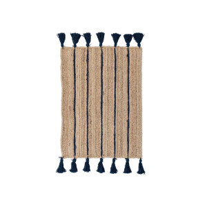 Covor iuta natur albastra Jalaja 60x90 cm